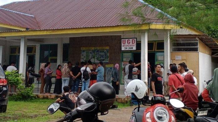 Situasi di IGD RSUD Bobong, lokasi korban kebakaran speedboat milik Calon Gubernur Maluku Utara, Benny Laos yang terjadi pada Sabtu (12/10/2024) dievakuasi.