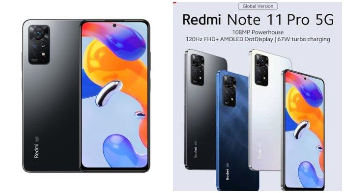 Spesifikasi dan harga hp Xiaomi Redmi Note 11 Pro 5G terbaru di Juni 2023.