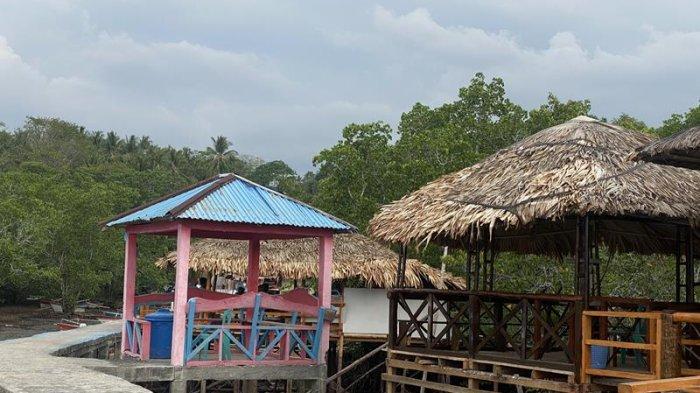 Suasana Wisata Darunu Mangrove Park yang berada di Kecamatan Wori Minahasa Utara Sulawesi Utara, Senin (6/11/2023).
