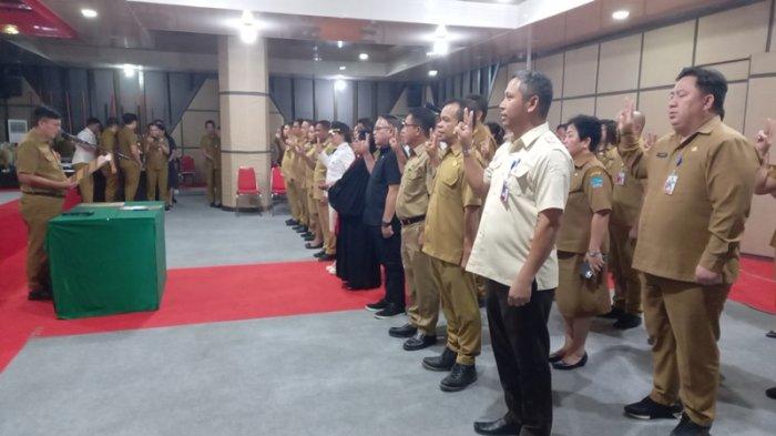 Suasana pelantikan 54 ASN Minut Sulawesi Utara.