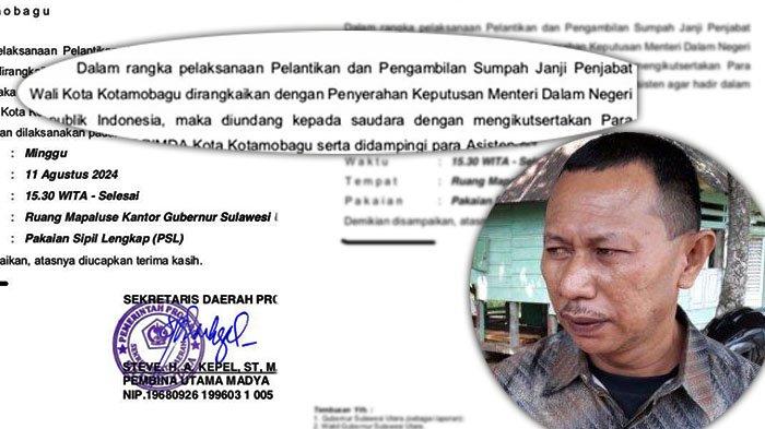 Surat Pelantikan Penjabat Wali Kota Kotamobagu beredar. Pemkot beri tanggapan.
