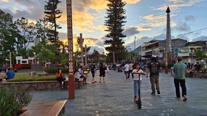 Taman God Bless Minahasa, Sulawesi Utara, Sabtu (30/3/2024).