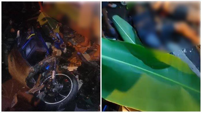 Terjadi kecelakaan maut di jalan raya Desa Molas, Kecamatan Bunaken, Kota Manado, Sulawesi Utara pada Jumat (3/11/2023).