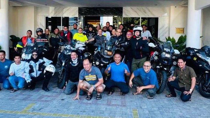 Touring komunitas motor Bloedus Mammotoro dari Makasaar Sulawesi Selatan ke Manado Sulawesi Utara.