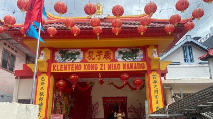 Klenteng Kong Zi Miao Kota Manado Sulawesi Utara, Sabtu (10/2/2024)