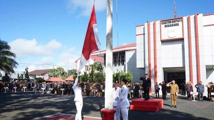Upacara Peringatan Hari Kebangkitan Nasional (Harkitnas) ke 116 yang digelar Pemkab Minahasa