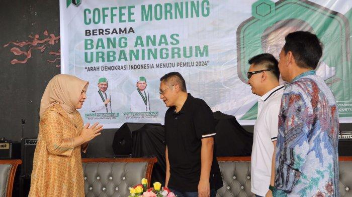 Wali Kota Kotamobagu Tatong Bara hadiri kegiatan Coffe Morning dan diskusi bersama Dr Anas Urbaningrum yang dilaksanakan Pengurus Himpunan Mahasiswa Islam (HMI) Cabang Bolaang Mongondow Raya, Selasa (22/8/2023).