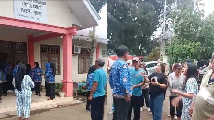 DEMO - Puluhan Warga Desa Pangian Barat Melakukan Aksi Demonstrasi di Depan Kantor Kecamatan Passi Timur, Bolmong. Tuntut Kepala Desa Pangian Barat agar Dicopot/Diberhentikan.