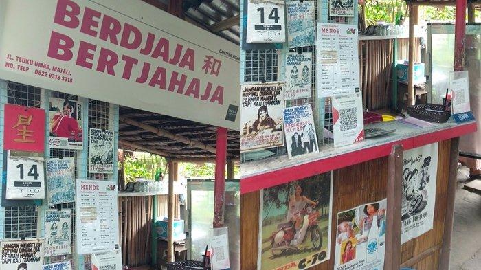 Warung Makan Kantin Fisabilillah di Kotamobagu Sulawesi Utara yang mengusung tema klasik tahun 1990-an.