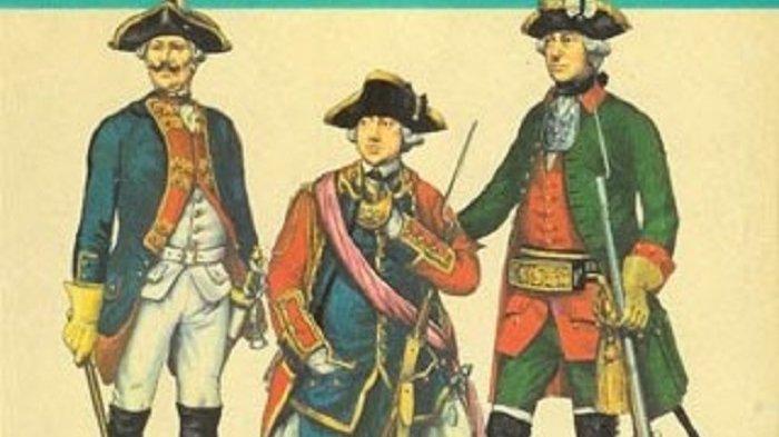 Ilustrasi serdadu zaman kolonial Eropa - Ada tiga bangsa Eropa yang beberapa kosa kata mereka kini menjadi bagian dari bahasa Melayu Manado.