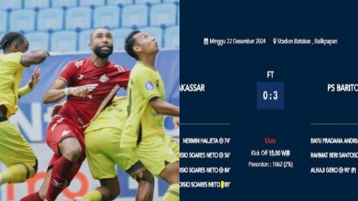 PSM Makassar kena sanksi usai menerjunkan 12 pemain di detik-detik terakhir pertandingan melawan Barito Putera beberapa waktu lalu.