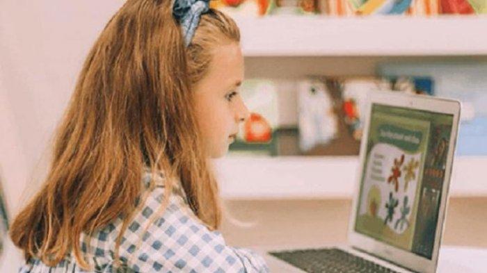 Ilustrasi Belajar Online.