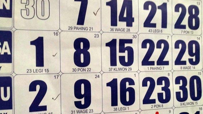 Ilustrasi kalender Masehi dan kalender Jawa.