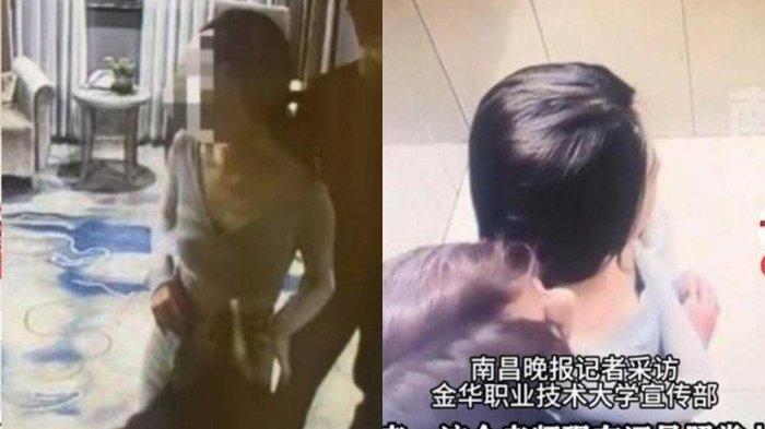 DOSEN SELINGKUH: Satu dosen universitas kejuruan dan teknik di Zhejiang, Liu kepergok selingkuh dengan salah satu mahasiswanya. Perselingkuhan keduanya terbongkar setelah suami Liu melihat keduanya bermesraan di dalam kamar hotel.