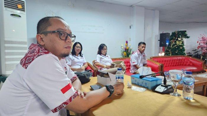 Suasana diskusi membahas dukungan bagi penerbangan Manado-Jepang di Kantor PT Bank Prisma Dana, Manado, Selasa (11/7/2023).