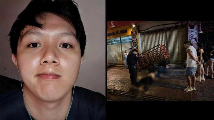 foto Marco Tirayoh semasa hidup dan saat ditemukan tewas di Kamboja