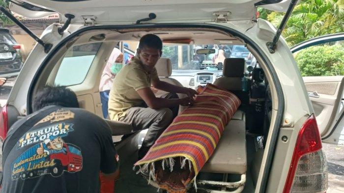 Foto jenazah pasca proses otopsi di RS Bhayangkara Manado