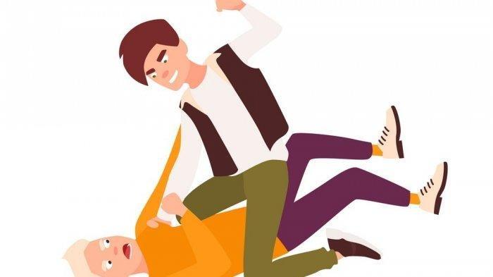 ilustrasi berkelahi