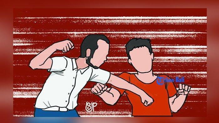 Ilustrasi berkelahi. 