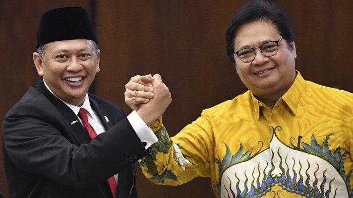 Bamsoet dan Airlangga Hartarto.