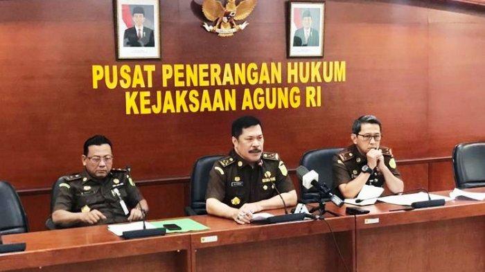 Jaksa Agung Muda bidang Intelijen (Jamintel) Jan Samuel Maringka saat konferensi pers di Kompleks Kejaksaan Agung RI, Jakarta Selatan, Rabu (3/7/2019).