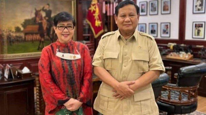 Ketua Partai Gerindra Sulut, Conny L Rumondor dan Prabowo Subianto.
