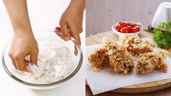 Tips membuat ayam goreng kipas dalam bentuk infografis