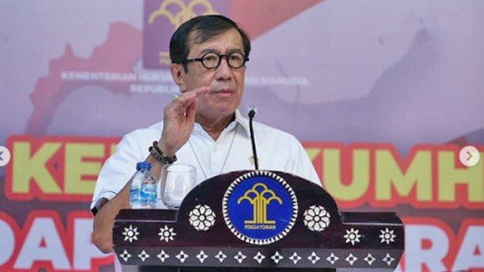 Mantan Menteri Hukum dan HAM RI, Yasonna Laoly.