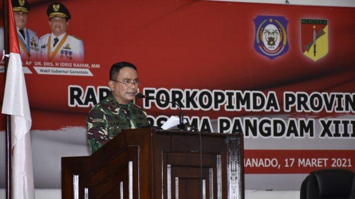 Pangdam XIII/Merdeka Mayjen TNI Santos G Matondang
