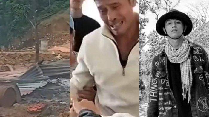 TEWAS TERTEMBAK - Kolase foto lokasi tambang,  Ayah Fernando Tongkotow dan foto korban semasa hidup. Kini ayah Fernando Tongkotow memberi kesaksian apa yang terjadi sebelum terjadi penembakan di tambang emas ilegal Kabupaten Mitra, Sulut Senin 10 Maret 2025.