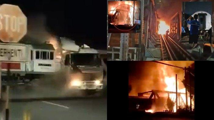 Kecelakaan kereta api Brantas pada Selasa (28/7/2023).