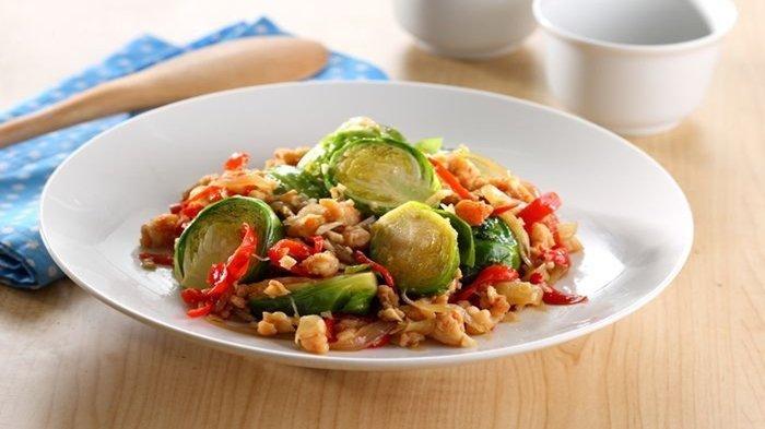 Resep Brussels Tumis Kacang Mede