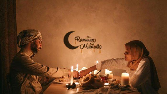 Ilustrasi bulan Ramadan.