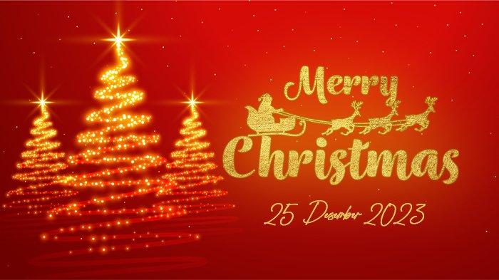 Poster Ucapan Selamat Natal 2023 dan Tahun Baru 2024