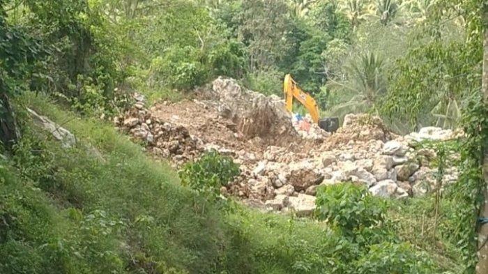 TAMBANG- Lokasi tambang emas ilegal di Kecamatan Buyat, Kabupaten Boltim, Sulawesi Utara (Sulut).
