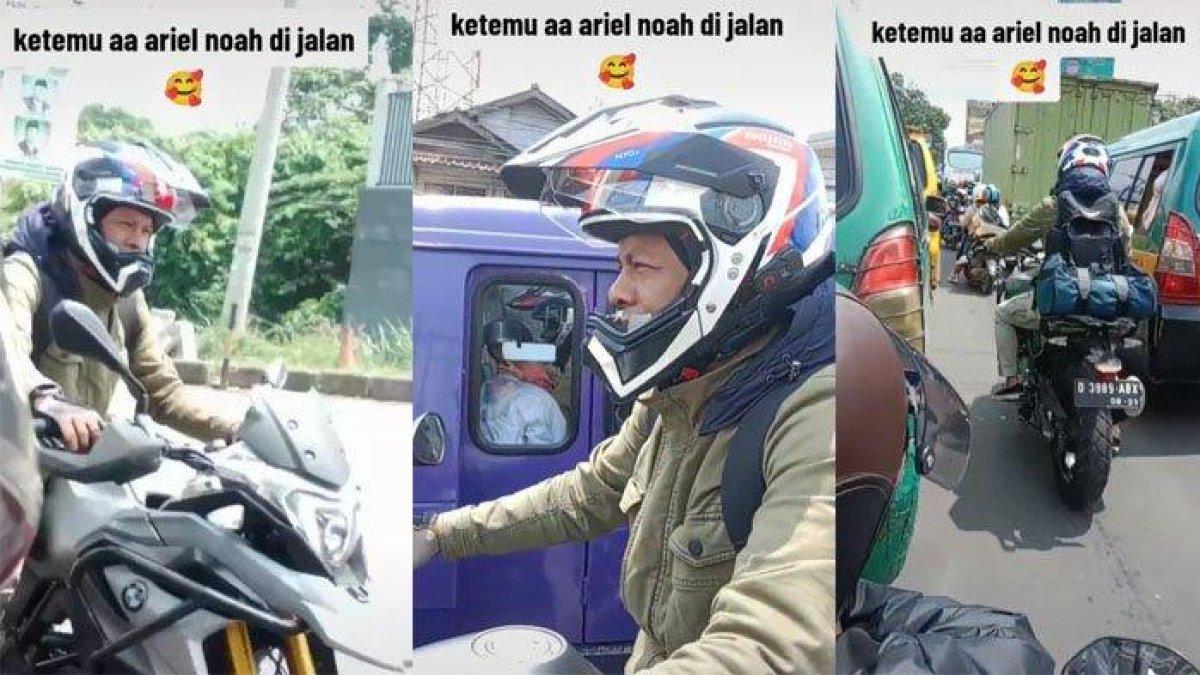 Heboh Ariel NOAH Mudik Naik Motor, Rela Macet-macetan, Netizen: Aku ...