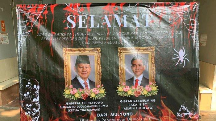 BEM Fakultas Ilmu Sosial dan Ilmu Politik Universitas Airlangga dibekukan oleh dekanat FISIP usai buat Karangan Bunga Sitir Prabowo-Gibran
