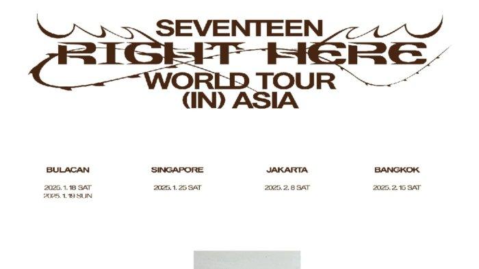 SEVENTEEN Konfirmasi World Tour Asia 2025 Mendatang Bakal Kunjungi