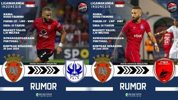 Hugo Firmino dirumorkan bergabung di Psis dan Psm