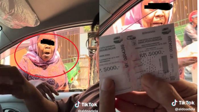 Viral Aksi Palak Parkir di Jalan Kalimati Kulon Surabaya
