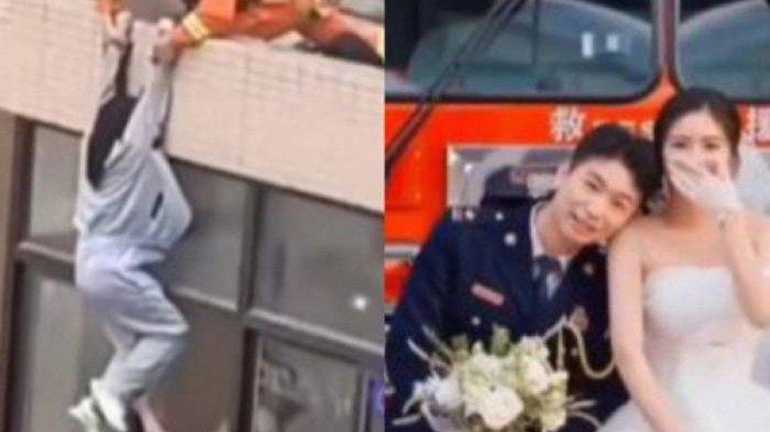 3 Bulan Lalu Wanita Ini Diselamatkan Petugas Damkar saat akan Akhiri Hidup,Kini Keduanya Malah Nikah