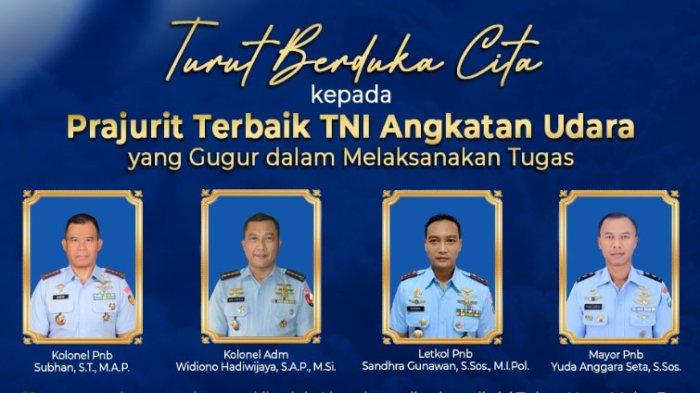 Empat perwira TNI AU gugur dalam kecelakaan di Gunung Bromo, Pasuruan, Jatim, Kamis 16 November 2023