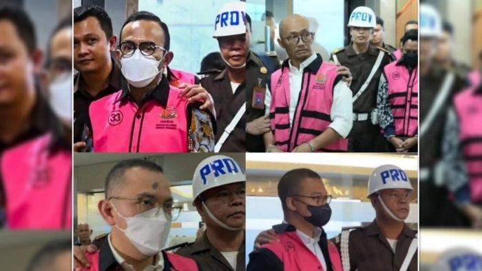 TERSANGKA: Empat petinggi PT Pertamina Patra Niaga menjadi tersangka dugaan korupsi tata kelola minyak mentah dan produk kilang pada PT Pertamina (Persero), Sub Holding, dan Kontraktor Kontrak Kerja Sama (KKKS) pada periode 2018-2023. Keempatnya telah ditahan Kejaksaan Agung RI pada Senin (24/2/2025).