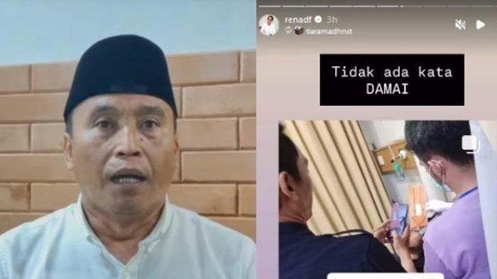 TAK TERIMA DIKRITIK - Kolase foto Ade Endang Kepala Desa Klapanunggal dan korban kekerasa anaknya. Anak Kades Ade tak terima ayahnya dikritik hingga berujung menghajar warga.