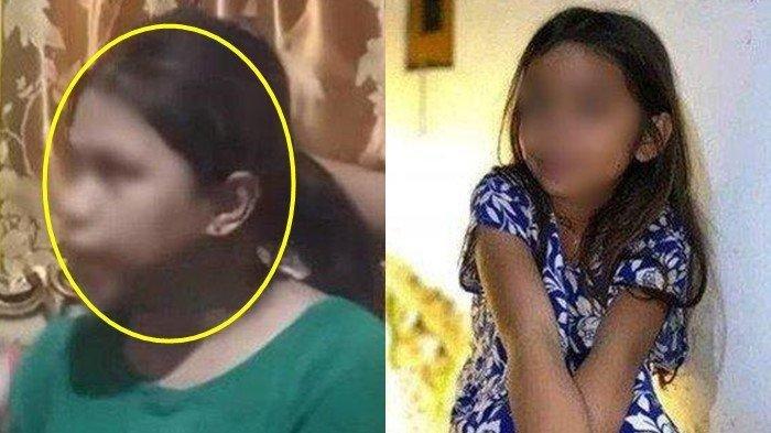 AM Pelaki (kiri) dan Korban bocah 8 tahun yang dimutilasi (Kanan)