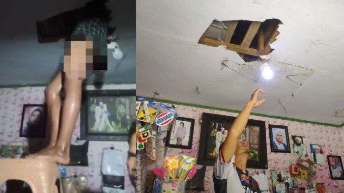 APES! Kepala Nyangkut di Plafon saat Mencuri, Maling Ini Minta Tolong ke Warga, Malah Ganti Rugi