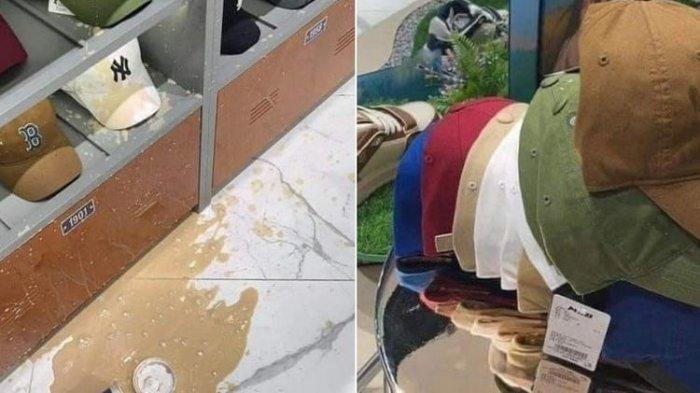 APES! tak Sengaja Tumpahkan Kopi di Toko Pakaian, Pengunjung Ini Harus Beli Semua Topi yang Kotor