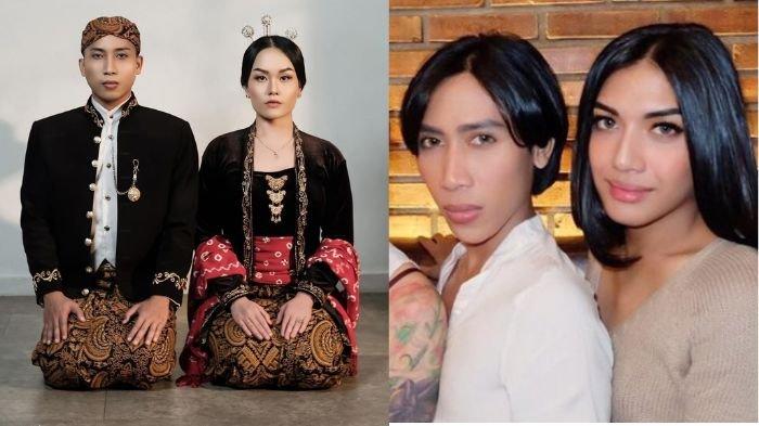 Kolase foto Aby Respati sebelum dan setelah menikah. Aby dikenal sebagai teman dekat dari Millendaru, keponakan Ashanty