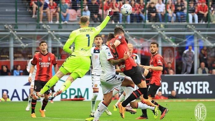 AC Milan imbang melawan Genoa denga skor 3-3 di Stadion San Siro pada Minggu (5/5/2024) waktu setempat atau malam hari WIB.
