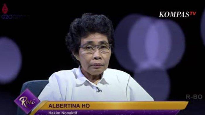 Hakim Tinggi Nonaktif Albertina Ho menjelaskan kepada Rosi Kompas TV, jika ingin menggali dugaan pelecehan dalam kasus pembunuhan Brigadir J, maka masuk ke tindak pidana yang berbeda. (Kompas TV)